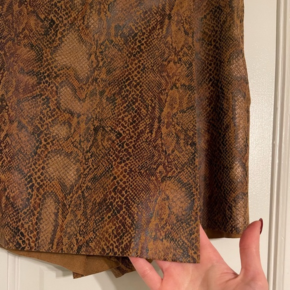 Zara Snakeskin Envelope Skort - Picture 9 of 10
